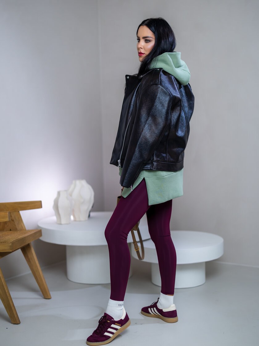 OVERSIZE MIKINA S RÁZPORKAMI “HEIDI” - S VRECKOM A KAPUCŇOU