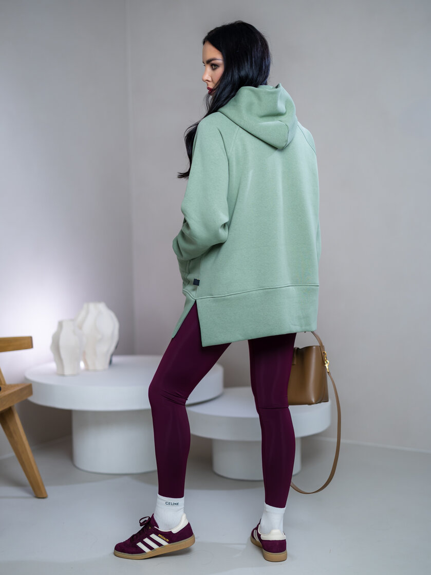 OVERSIZE MIKINA S RÁZPORKAMI “HEIDI” - S VRECKOM A KAPUCŇOU