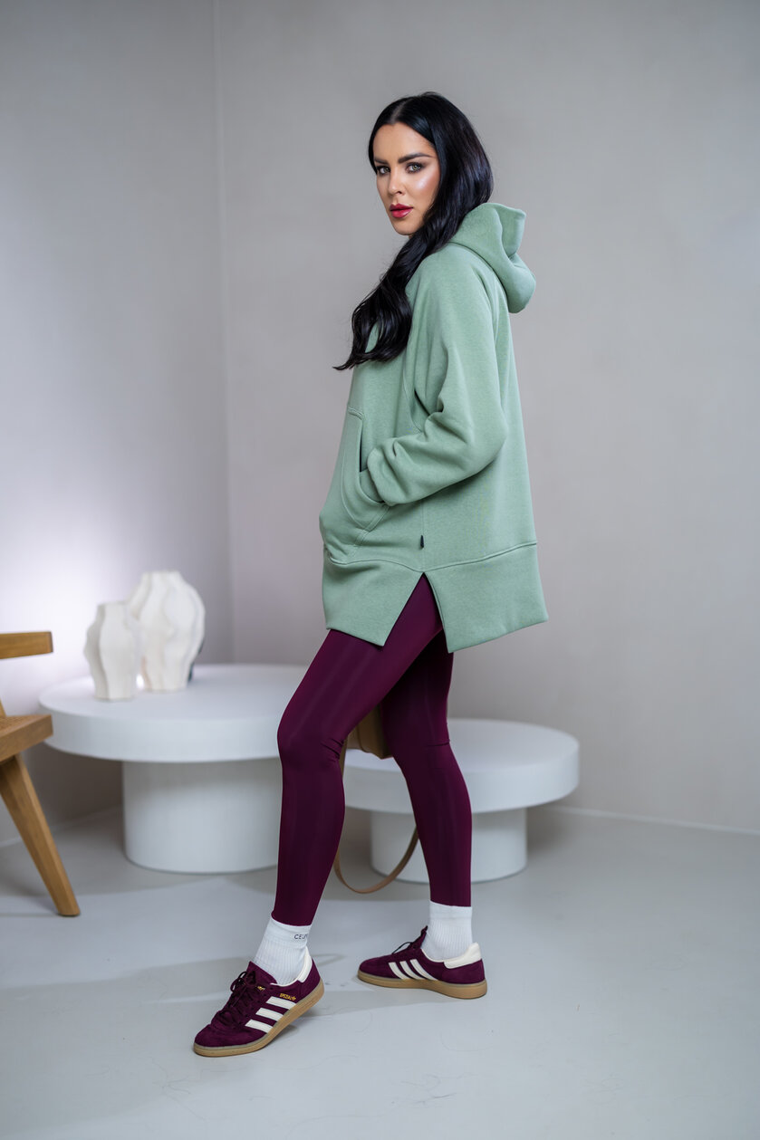 OVERSIZE MIKINA S RÁZPORKAMI “HEIDI” - S VRECKOM A KAPUCŇOU