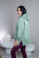 OVERSIZE MIKINA S RÁZPORKAMI “HEIDI” - S VRECKOM A KAPUCŇOU