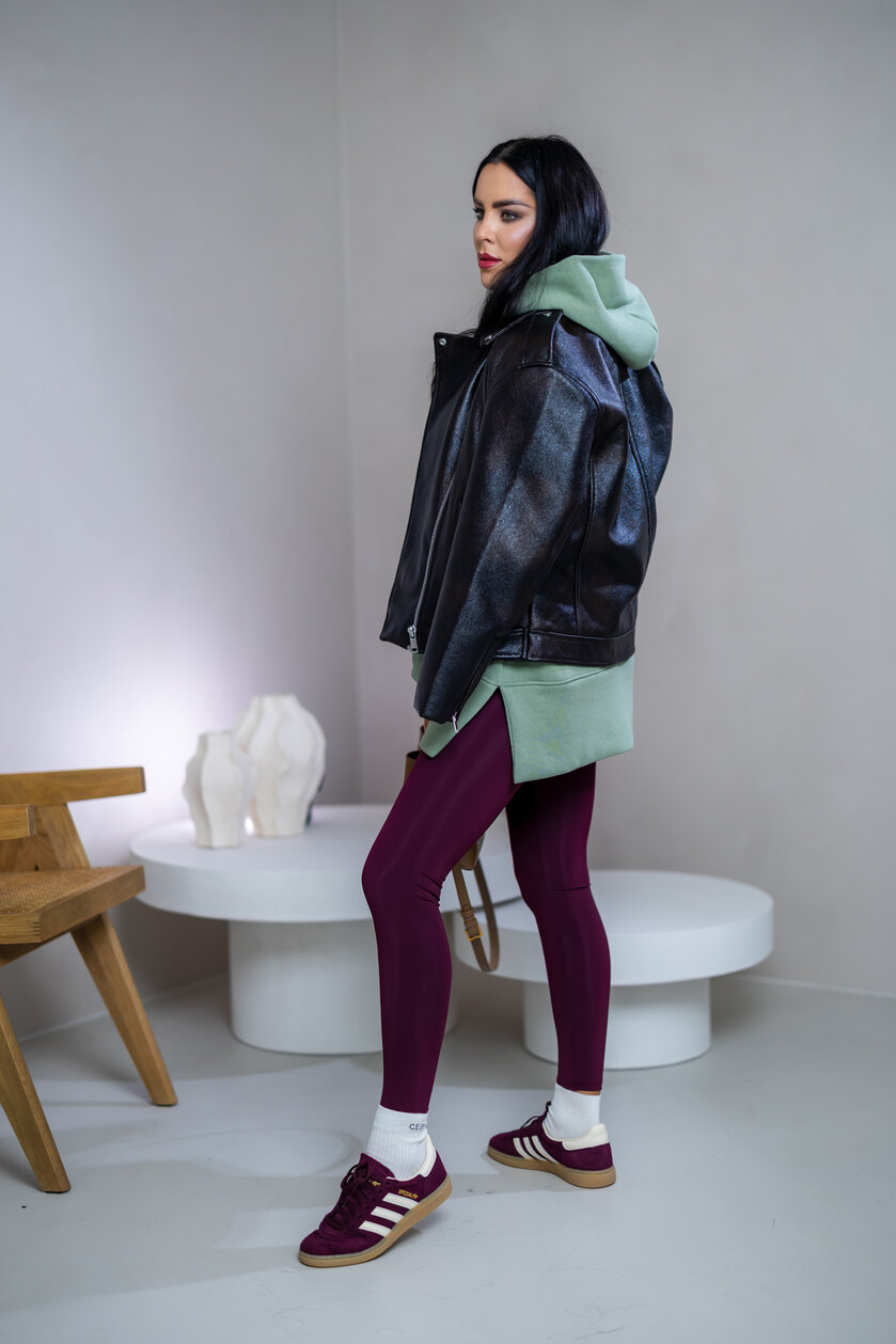 OVERSIZE MIKINA S RÁZPORKAMI “HEIDI” - S VRECKOM A KAPUCŇOU