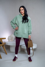 OVERSIZE MIKINA S RÁZPORKAMI “HEIDI” - S VRECKOM A KAPUCŇOU