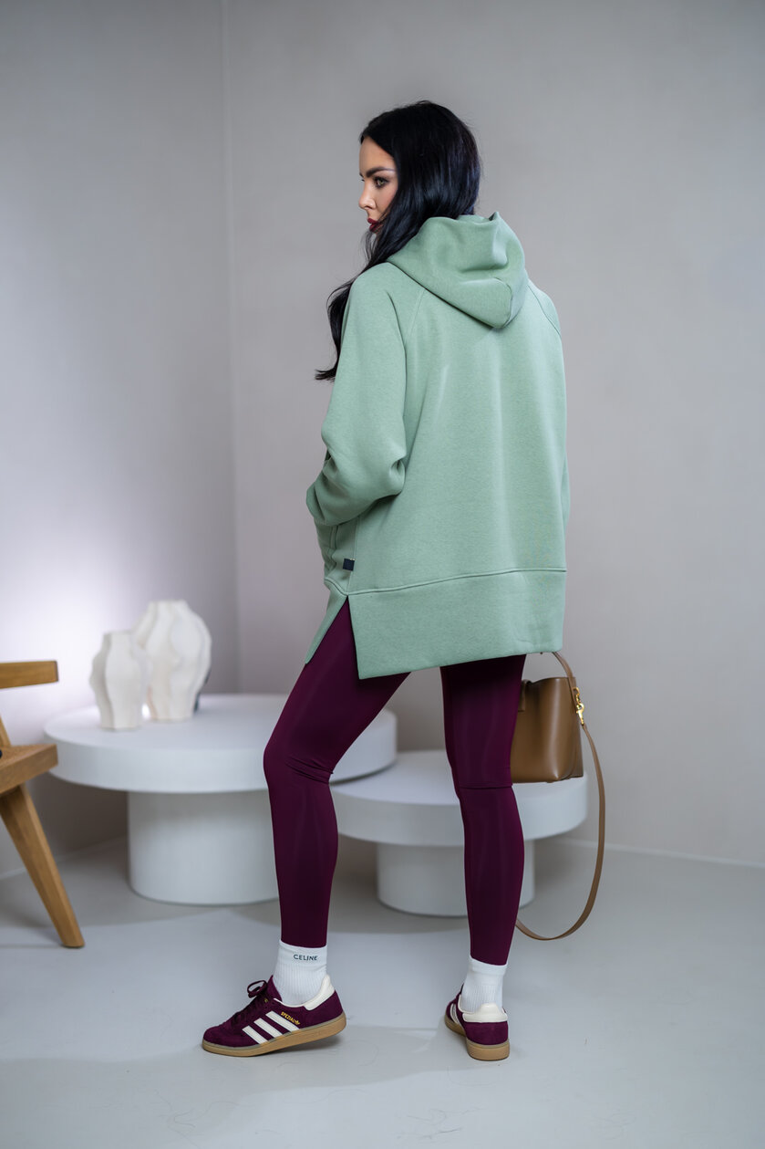 OVERSIZE MIKINA S RÁZPORKAMI “HEIDI” - S VRECKOM A KAPUCŇOU