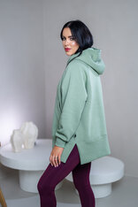 OVERSIZE MIKINA S RÁZPORKAMI “HEIDI” - S VRECKOM A KAPUCŇOU