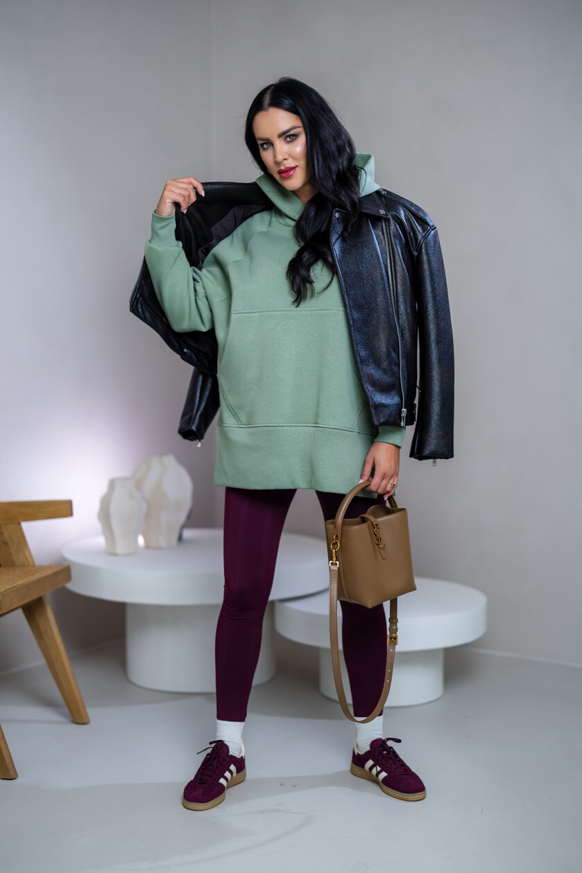 OVERSIZE MIKINA S RÁZPORKAMI “HEIDI” - S VRECKOM A KAPUCŇOU