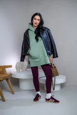 OVERSIZE MIKINA S RÁZPORKAMI “HEIDI” - S VRECKOM A KAPUCŇOU