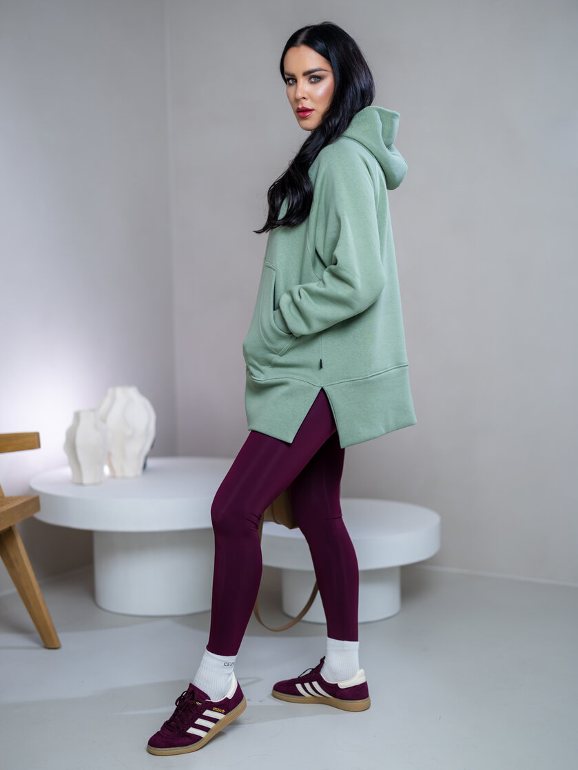 OVERSIZE MIKINA S RÁZPORKAMI “HEIDI” - S VRECKOM A KAPUCŇOU