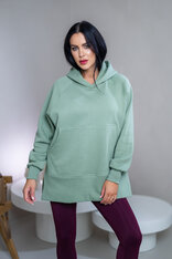 OVERSIZE MIKINA S RÁZPORKAMI “HEIDI” - S VRECKOM A KAPUCŇOU