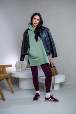 OVERSIZE MIKINA S RÁZPORKAMI “HEIDI” - S VRECKOM A KAPUCŇOU