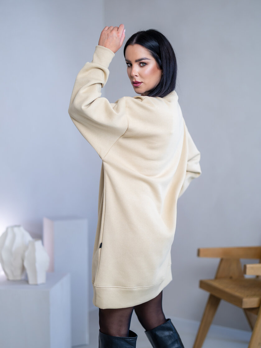 OVERSIZE MIKINOŠATY “ARIANNA” - HLADKÉ