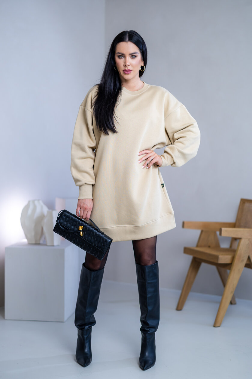 OVERSIZE MIKINOŠATY “ARIANNA” - HLADKÉ