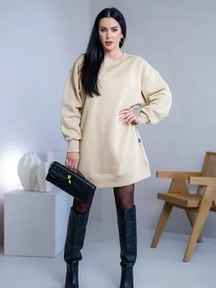 OVERSIZE MIKINOŠATY “ARIANNA” - HLADKÉ