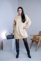 OVERSIZE MIKINOŠATY “ARIANNA” - HLADKÉ