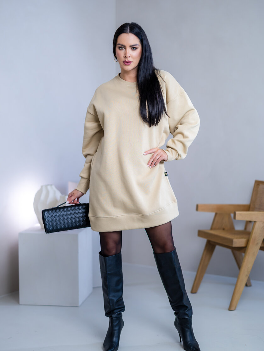 OVERSIZE MIKINOŠATY “ARIANNA” - HLADKÉ