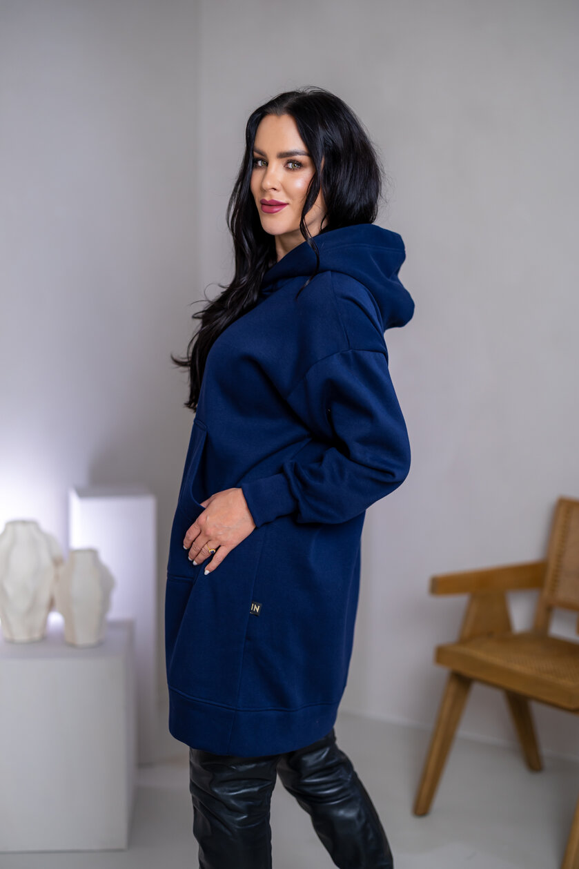 OVERSIZE MIKINOŠATY “ARIANNA” - S VRECKOM A KAPUCŇOU