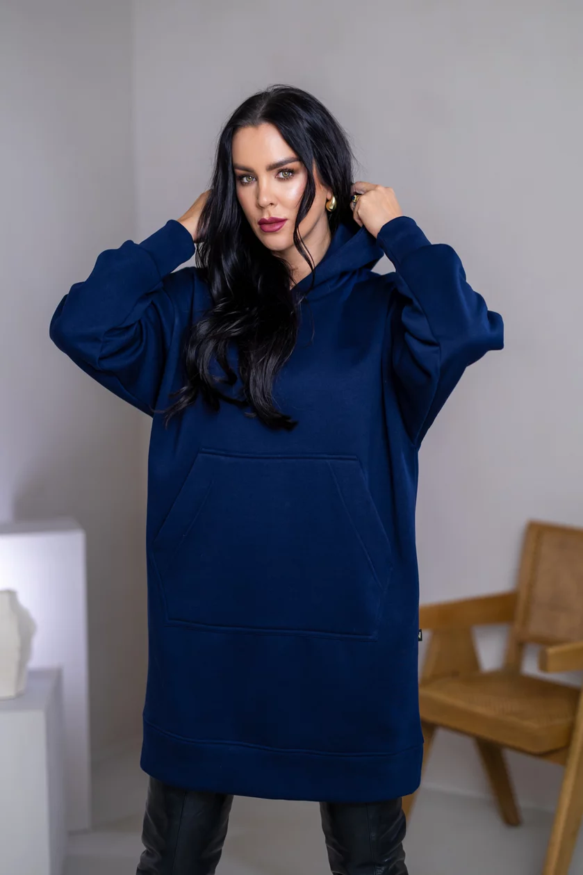 OVERSIZE MIKINOŠATY “ARIANNA” - S VRECKOM A KAPUCŇOU