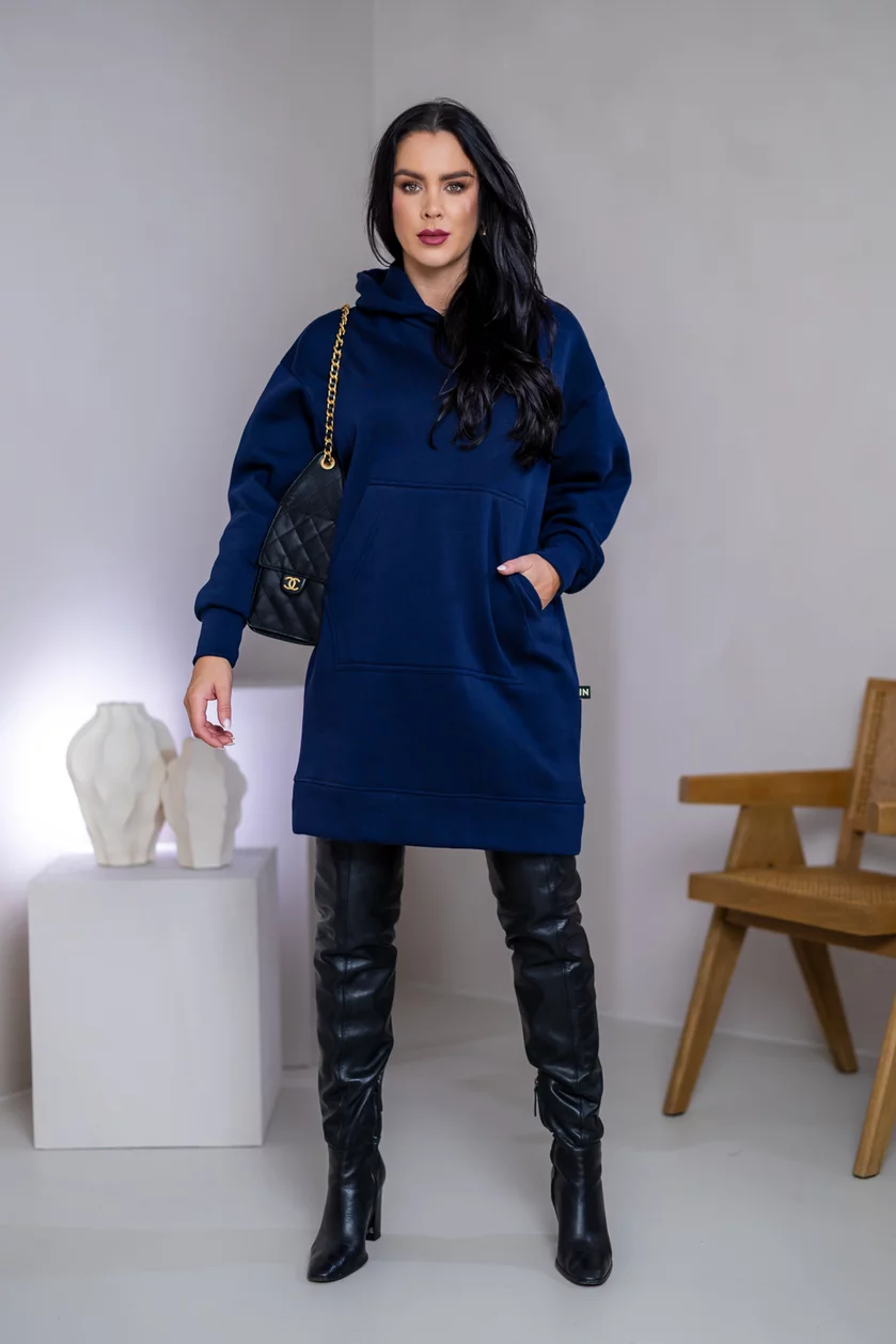 OVERSIZE MIKINOŠATY “ARIANNA” - S VRECKOM A KAPUCŇOU