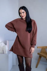 OVERSIZE MIKINOŠATY “HEIDI” - HLADKÉ S RÁZPORKAMI