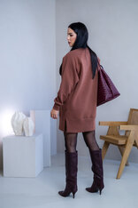 OVERSIZE MIKINOŠATY “HEIDI” - HLADKÉ S RÁZPORKAMI