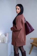 OVERSIZE MIKINOŠATY “HEIDI” - HLADKÉ S RÁZPORKAMI