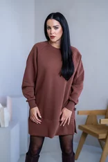 OVERSIZE MIKINOŠATY “HEIDI” - HLADKÉ S RÁZPORKAMI