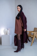 OVERSIZE MIKINOŠATY “HEIDI” - HLADKÉ S RÁZPORKAMI