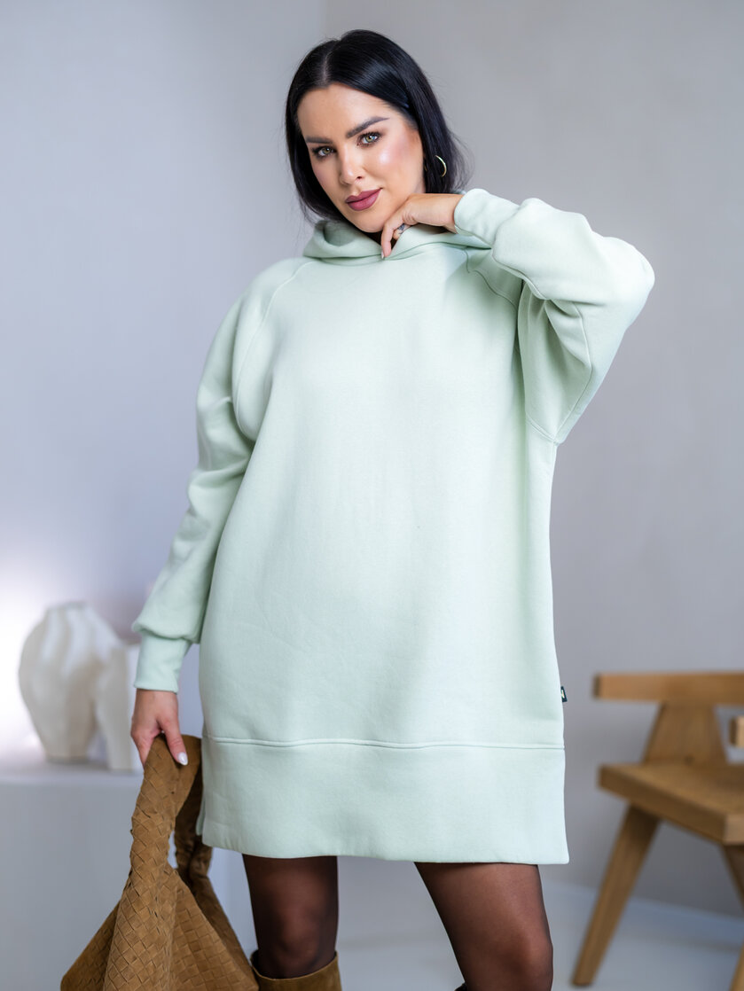 OVERSIZE MIKINOŠATY “HEIDI” S RÁZPORKAMI A KAPUCŇOU