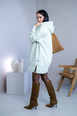 OVERSIZE MIKINOŠATY “HEIDI” S RÁZPORKAMI A KAPUCŇOU