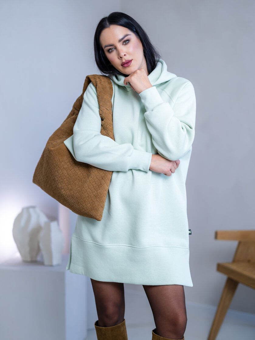 OVERSIZE MIKINOŠATY “HEIDI” S RÁZPORKAMI A KAPUCŇOU