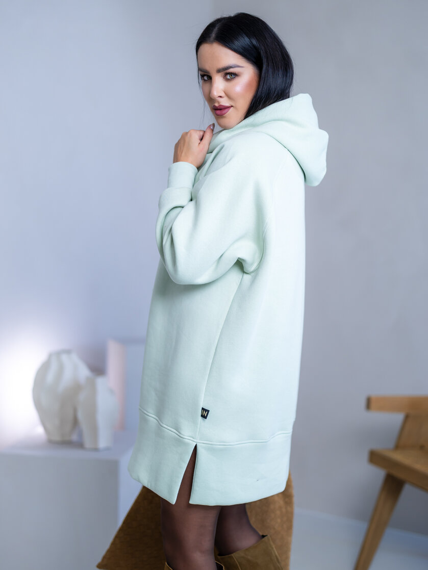 OVERSIZE MIKINOŠATY “HEIDI” S RÁZPORKAMI A KAPUCŇOU