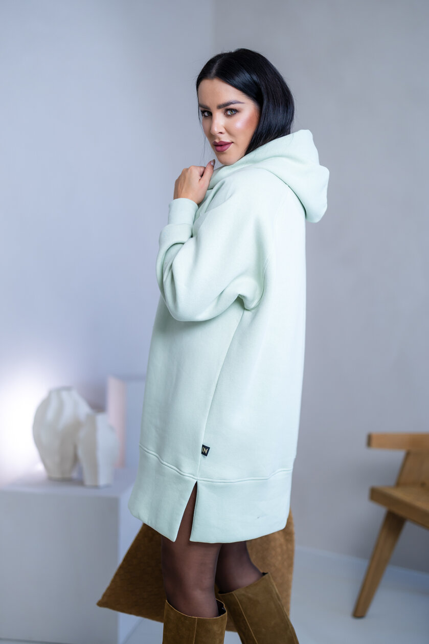 OVERSIZE MIKINOŠATY “HEIDI” S RÁZPORKAMI A KAPUCŇOU