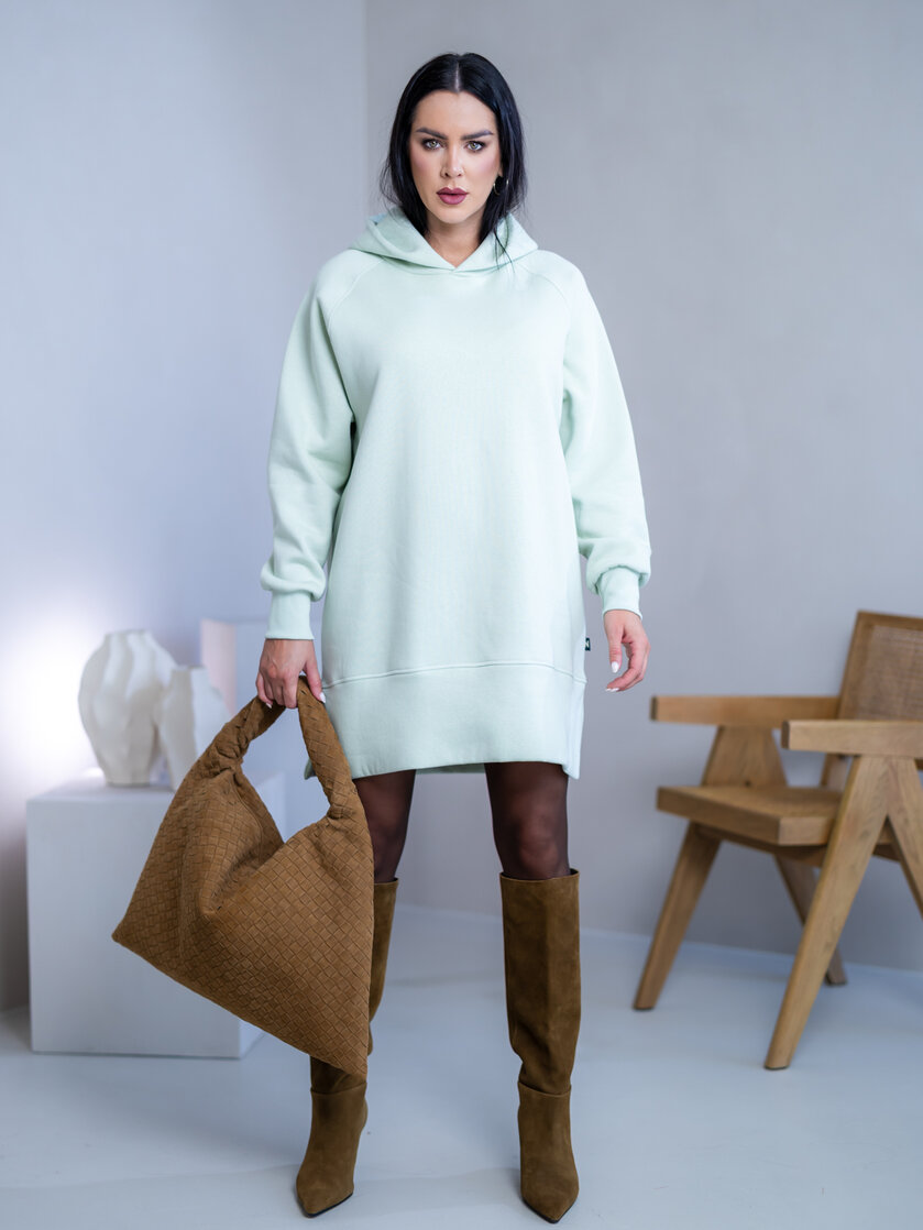 OVERSIZE MIKINOŠATY “HEIDI” S RÁZPORKAMI A KAPUCŇOU