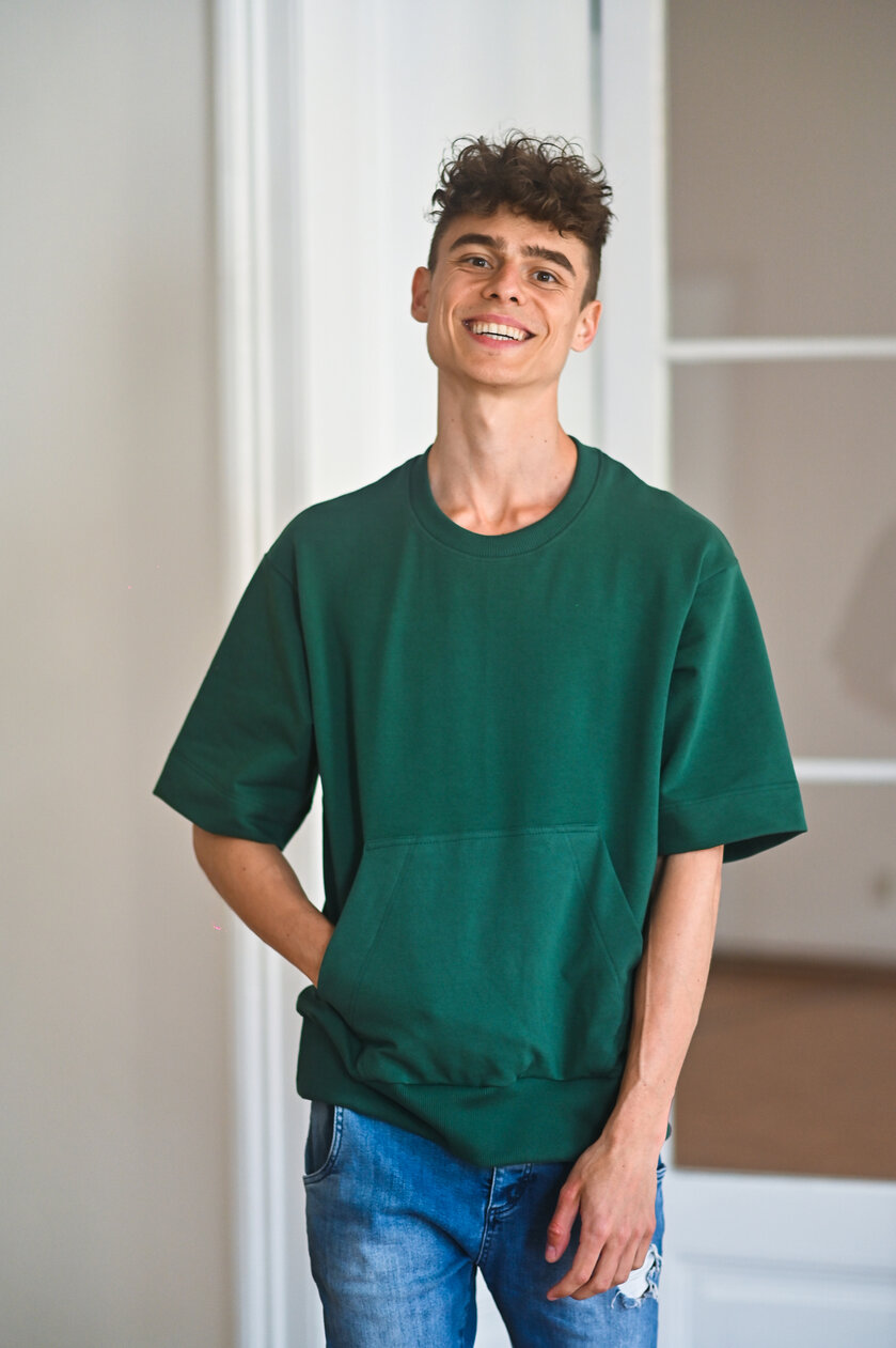 PÁNSKE OVERSIZE TEPLÁKOVÉ TRIČKO / VŠETKY FARBY