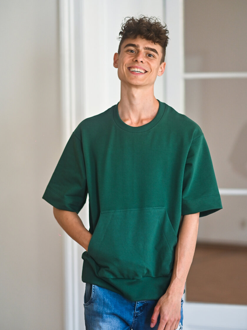 PÁNSKE OVERSIZE TEPLÁKOVÉ TRIČKO / VŠETKY FARBY
