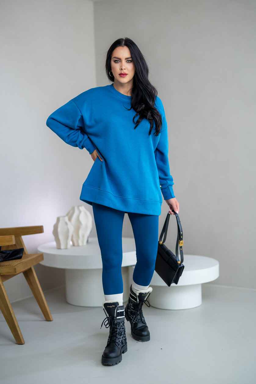 PREDĹŽENÁ OVERSIZE MIKINA “ARIANNA” - HLADKÁ
