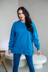 PREDĹŽENÁ OVERSIZE MIKINA “ARIANNA” - HLADKÁ