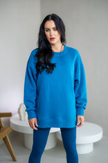 PREDĹŽENÁ OVERSIZE MIKINA “ARIANNA” - HLADKÁ