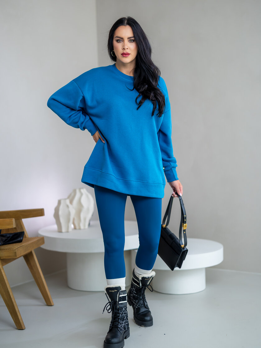 PREDĹŽENÁ OVERSIZE MIKINA “ARIANNA” - HLADKÁ