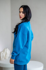 PREDĹŽENÁ OVERSIZE MIKINA “ARIANNA” - HLADKÁ