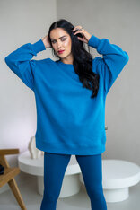PREDĹŽENÁ OVERSIZE MIKINA “ARIANNA” - HLADKÁ