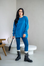 PREDĹŽENÁ OVERSIZE MIKINA “ARIANNA” - HLADKÁ