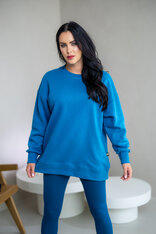 PREDĹŽENÁ OVERSIZE MIKINA “ARIANNA” - HLADKÁ