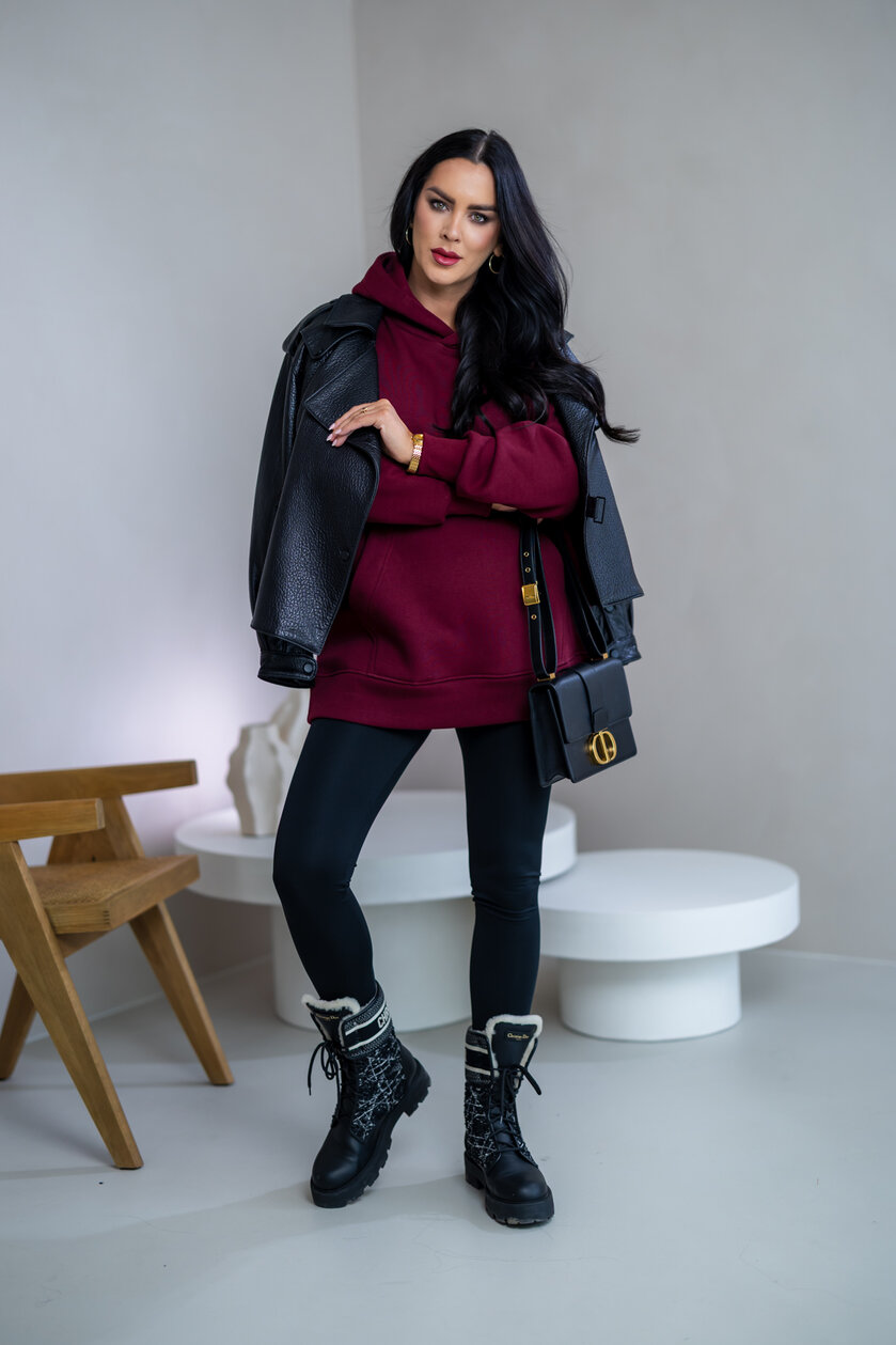 PREDĹŽENÁ OVERSIZE MIKINA “ARIANNA” - S VRECKOM A KAPUCŇOU
