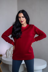 PREDĹŽENÁ ZÁKLADNÁ MIKINA “BIANCA” - HLADKÁ