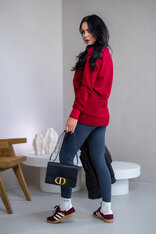 PREDĹŽENÁ ZÁKLADNÁ MIKINA “BIANCA” - HLADKÁ