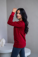 PREDĹŽENÁ ZÁKLADNÁ MIKINA “BIANCA” - HLADKÁ