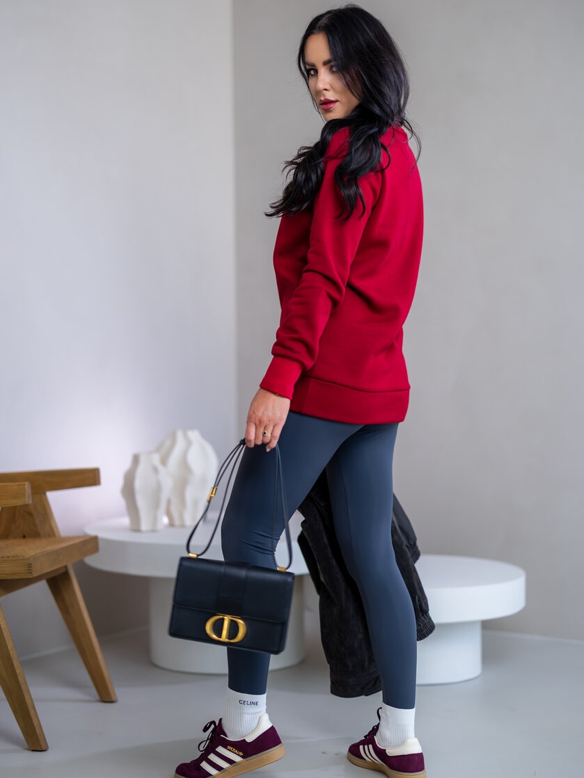 PREDĹŽENÁ ZÁKLADNÁ MIKINA “BIANCA” - HLADKÁ