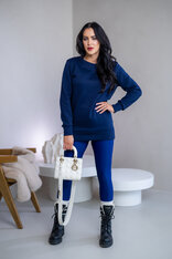 PREDĹŽENÁ ZÁKLADNÁ MIKINA “BIANCA” - HLADKÁ