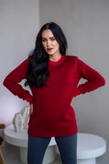 PREDĹŽENÁ ZÁKLADNÁ MIKINA “BIANCA” - HLADKÁ