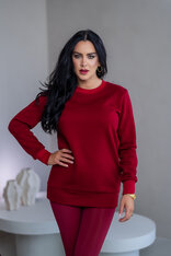 PREDĹŽENÁ ZÁKLADNÁ MIKINA “BIANCA” - HLADKÁ